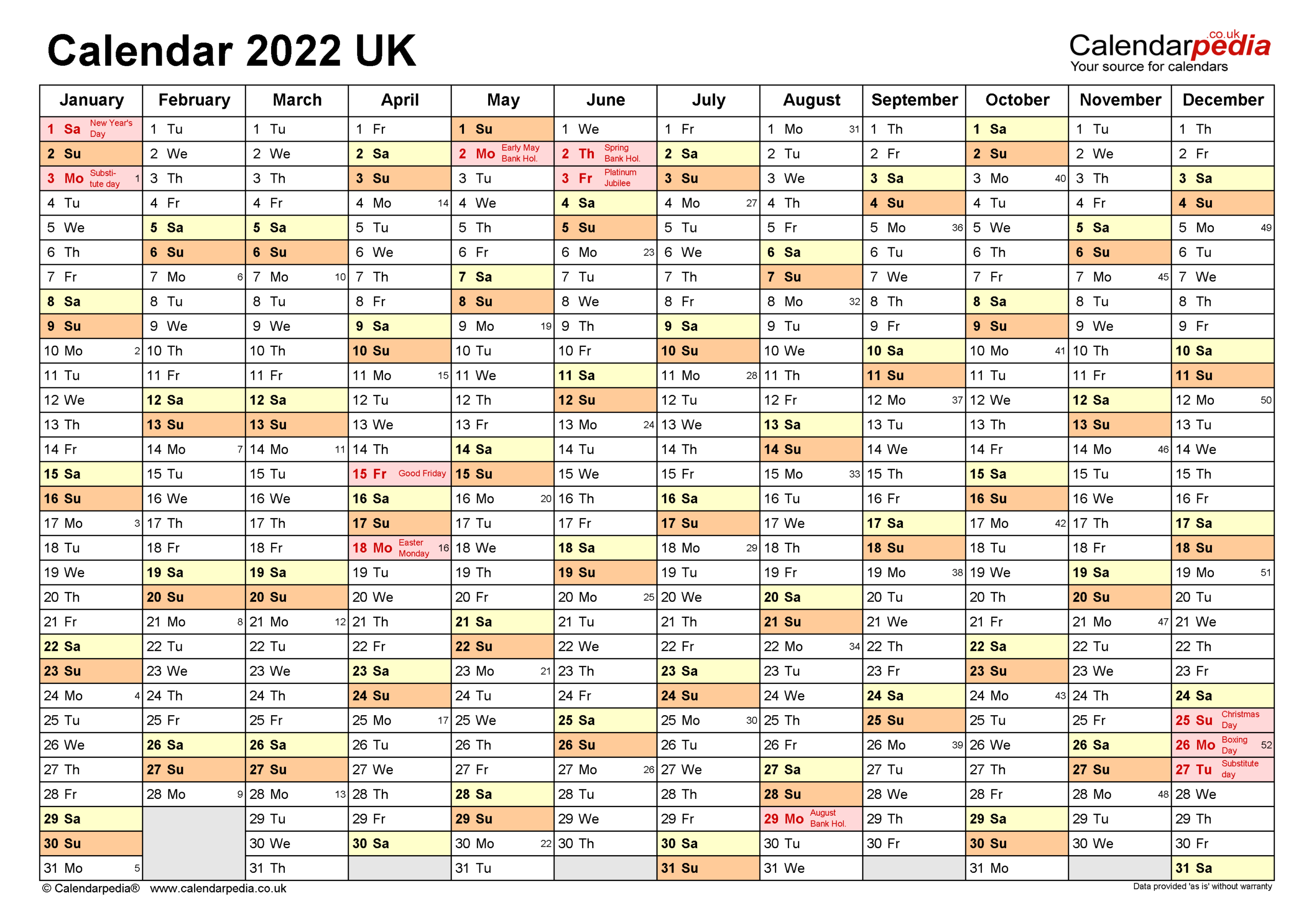 Calendar 2022 (Uk) - Free Printable Microsoft Word Templates-Uk School Holiday Calendar 2022