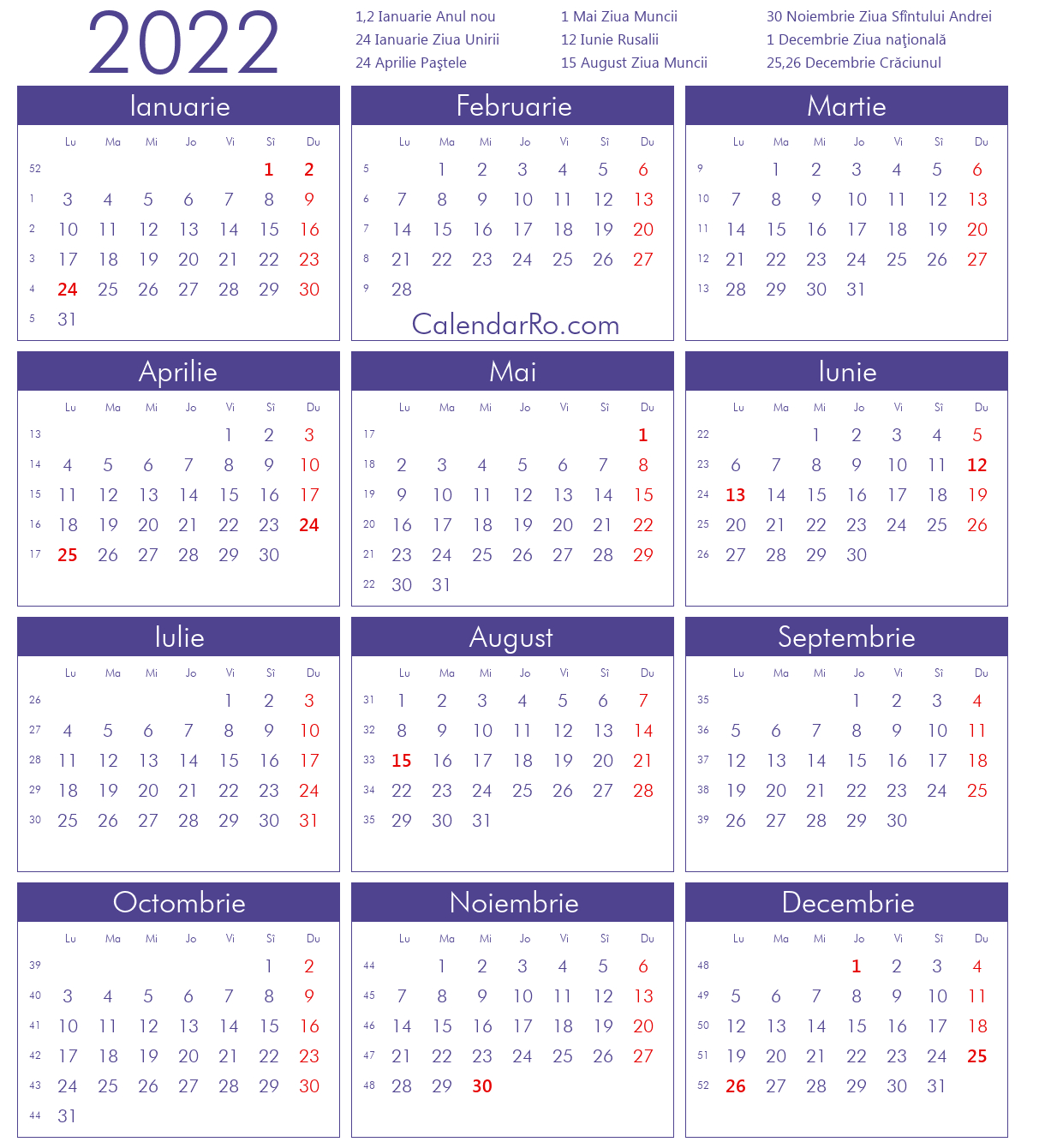 Calendar 2022 Zile Lucratoare - Nexta-Download Calendar 2022 Pdf Windows 10