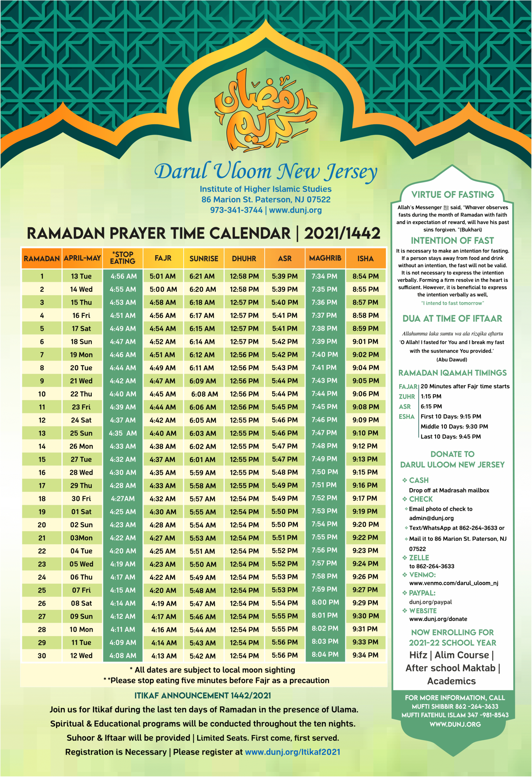 Calendar For 2021 With Holidays And Ramadan - Ramadan Calendar Activity-Calendar 2022 With Islamic Dates
