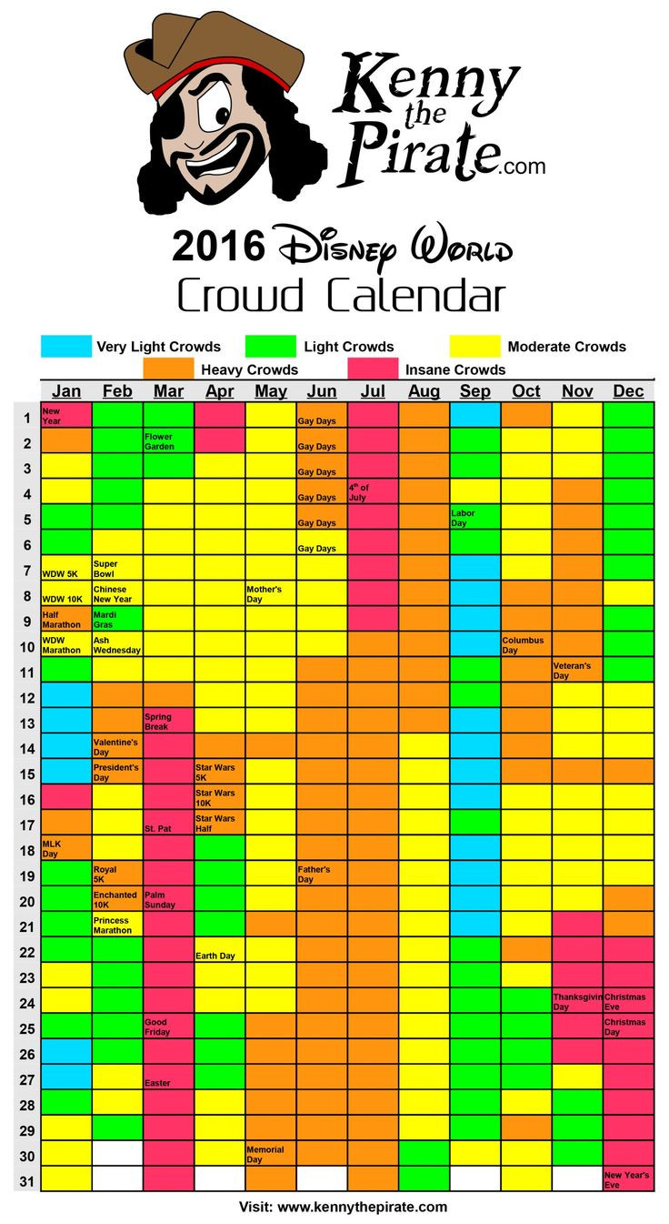 Disney World Crowd Calendar And Park Hours 2020 | Disney World Crowd-Walt Disney World Crowd Calendar 2022