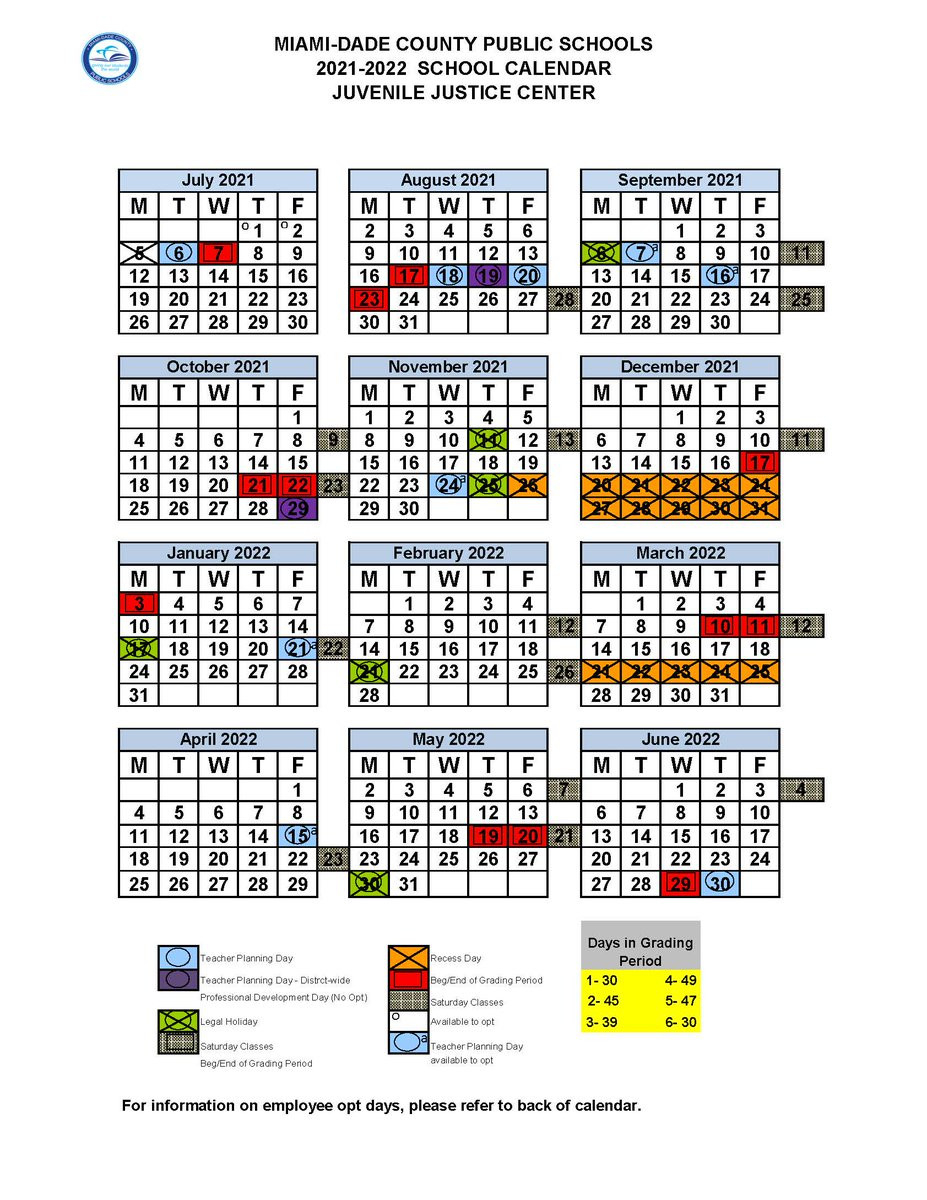 District 49 Calendar 2022 | June 2022 Calendar-School Calendar 2022 Miami Dade