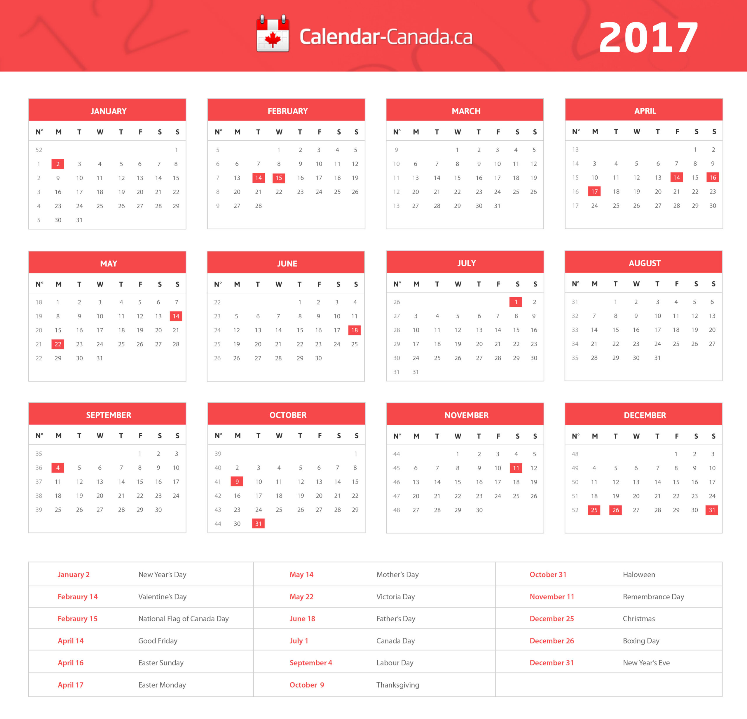 Download Free Printable 2022 Calendar With Canadian Holidays Background-Next Year Holiday Calendar 2022