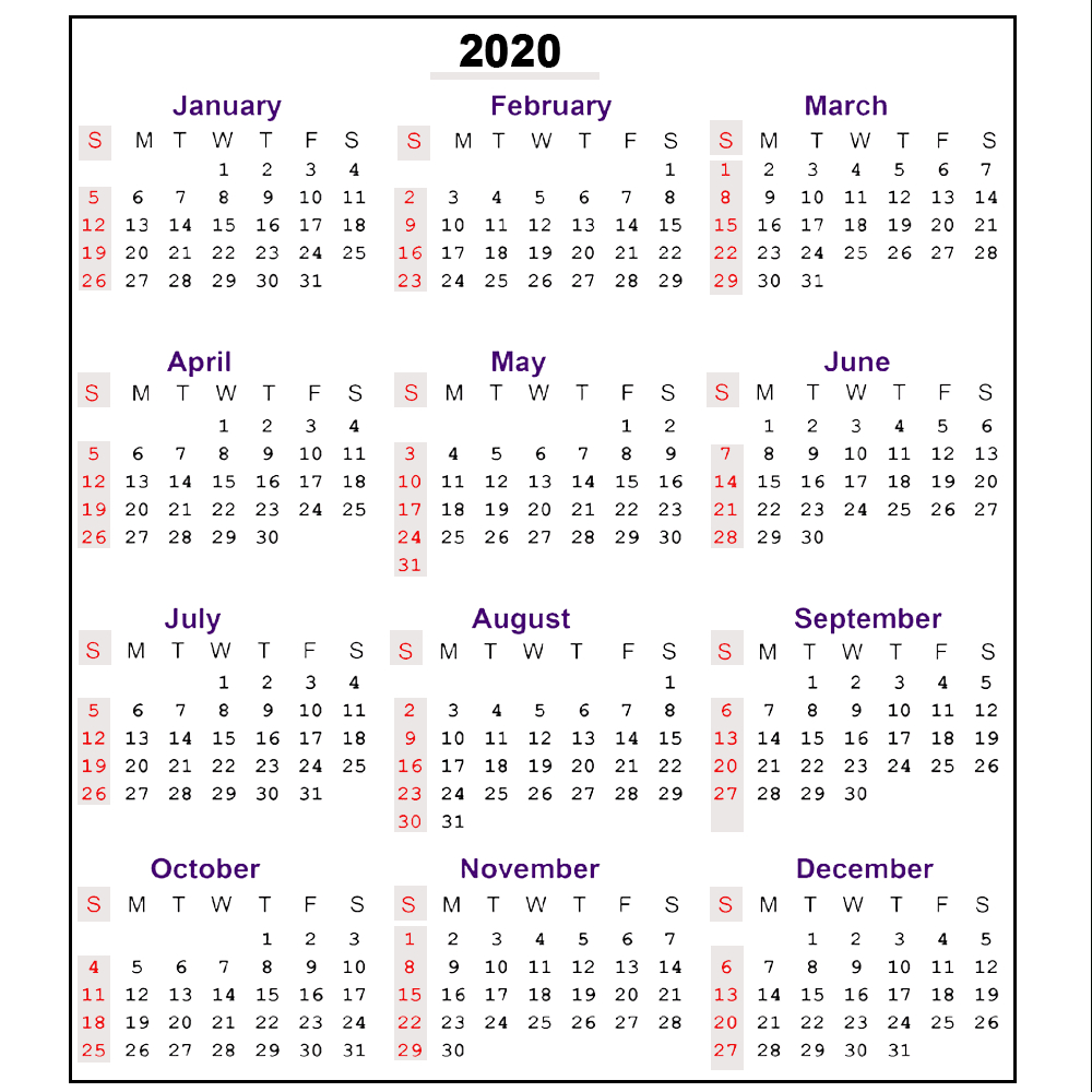 Free 2020 Printable Calendar Templates | Editable Calendars 2020-2022 Calendar Uk Week Numbers