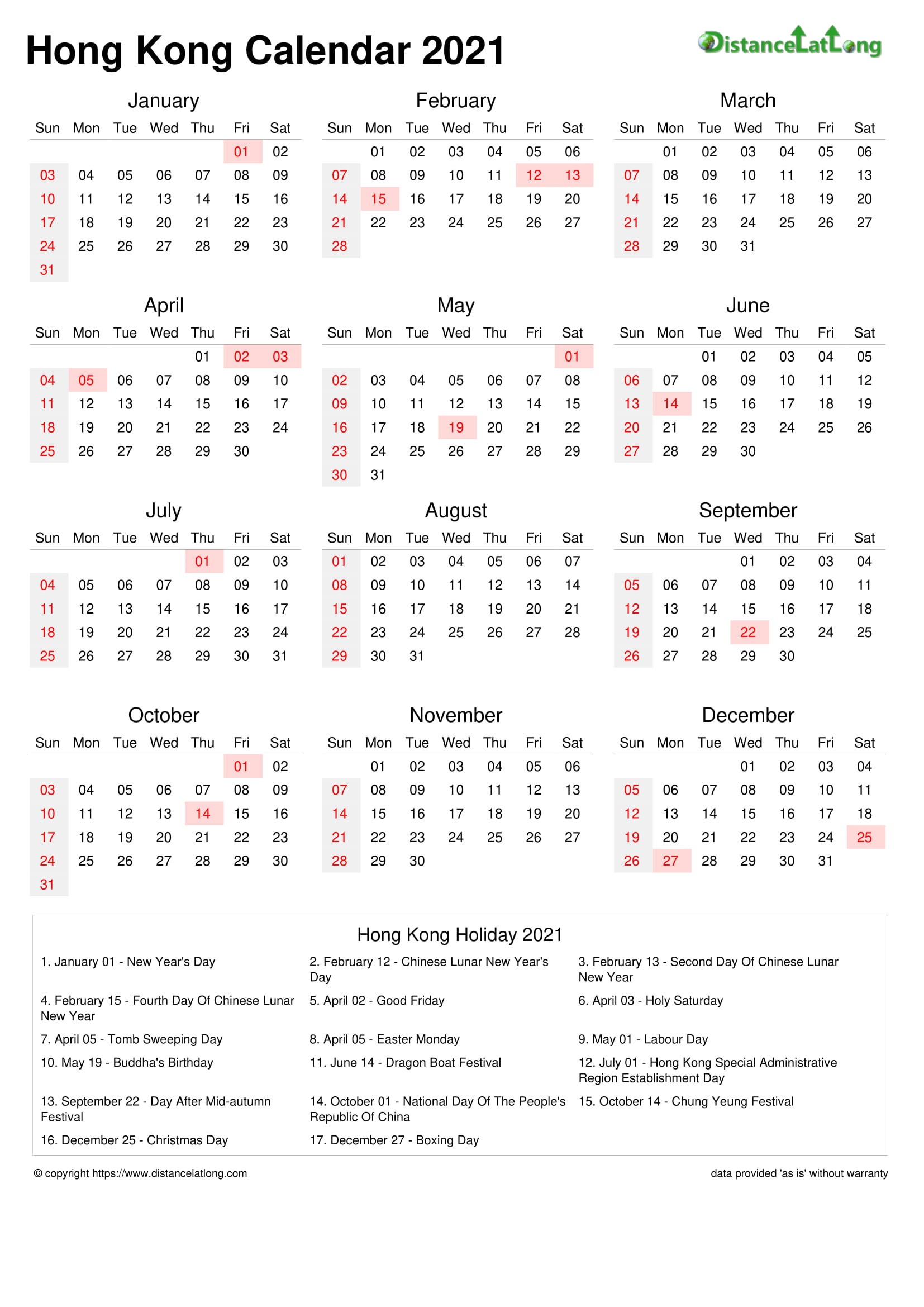 Free Hong Kong National Holiday Printable Calendar Template 2021-New Zealand School Calendar 2022