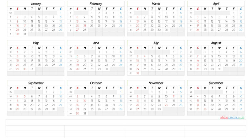 Free Printable 2022 Yearly Calendar (6 Templates)-Download Calendar 2022 Pdf Windows 10