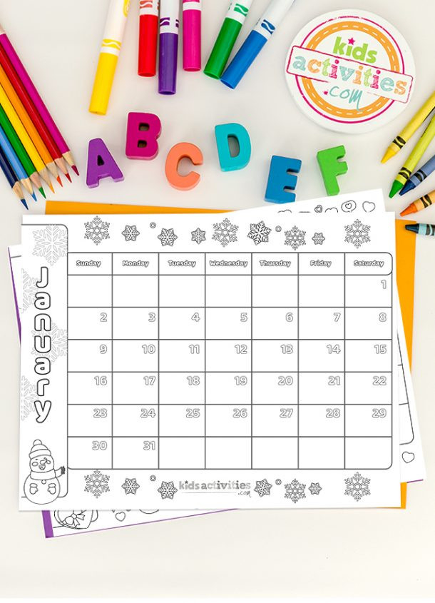 Free Printable Calendar For Kids 2022-Time And Date Calendar 2022 Printable