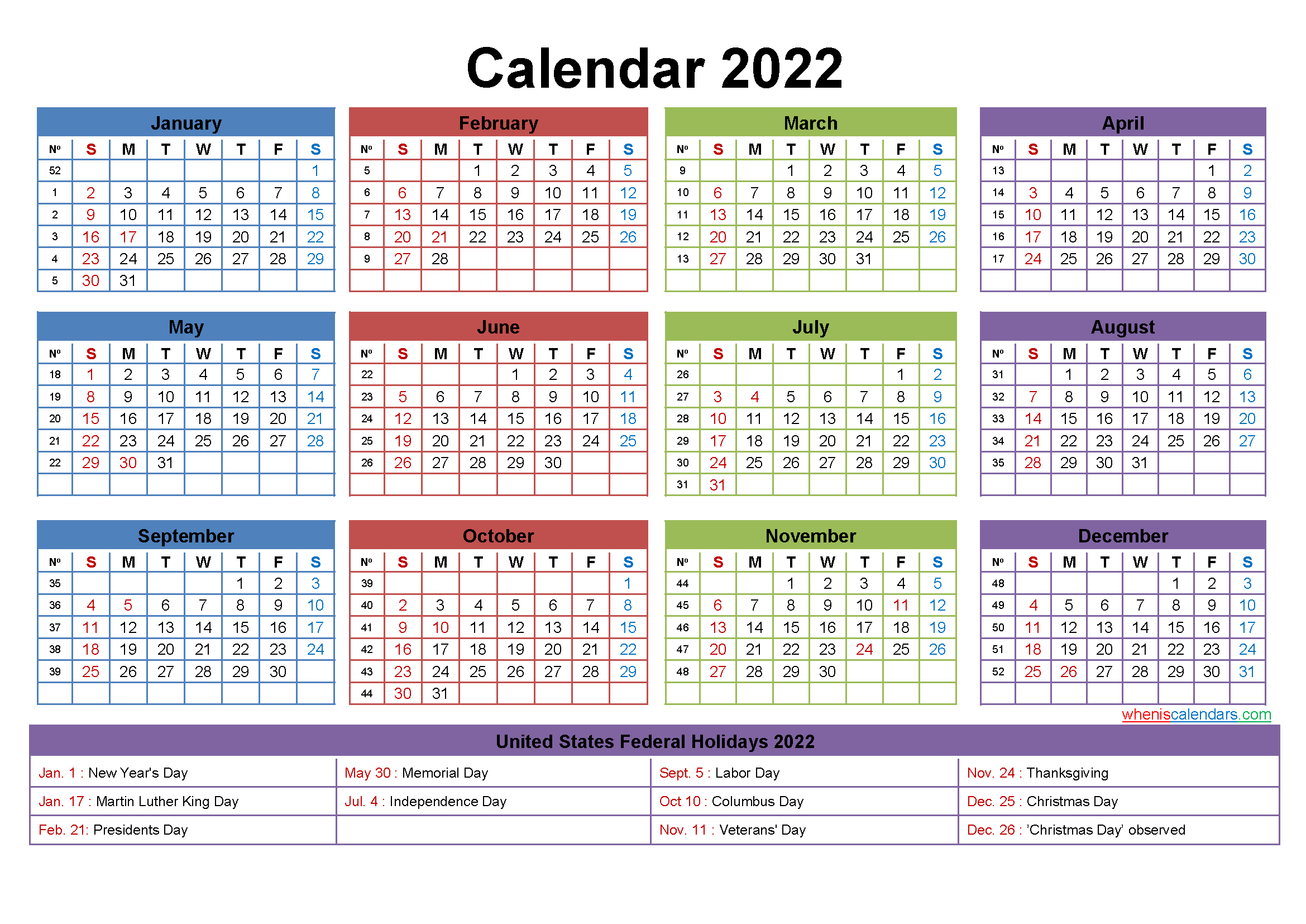 Maxine Desk Calendar 2022 With Holidays Printable-2022 Calendar With Holidays Printable Usa