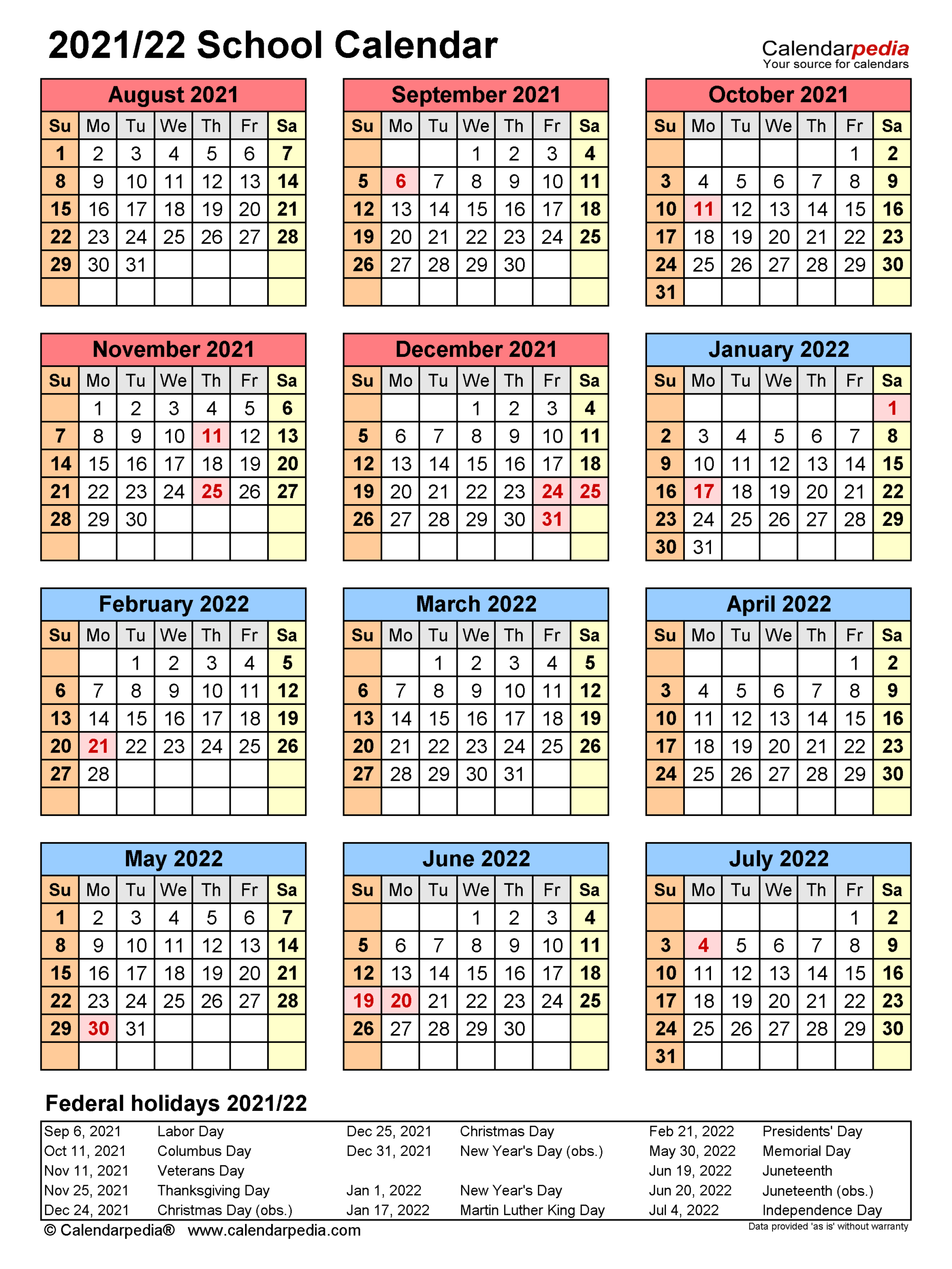 Mexico School Calendar 2021 2022 - Holiday Calendar-Next Year Holiday Calendar 2022