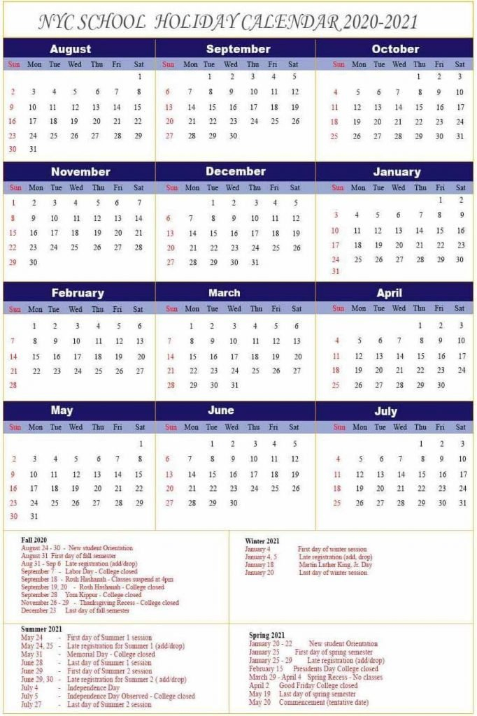 Nycdoe Calendar 2021 22 Pdf - Texas Map-Nyc School Calendar 2021 To 2022 Printable
