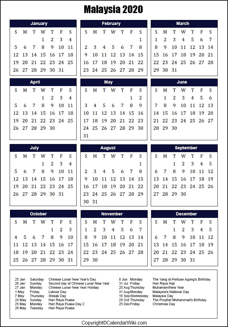 Printable Calendar 2021 Malaysia Public Holiday - Ana-Candelaioull-Calendar 2022 Malaysia School Holiday