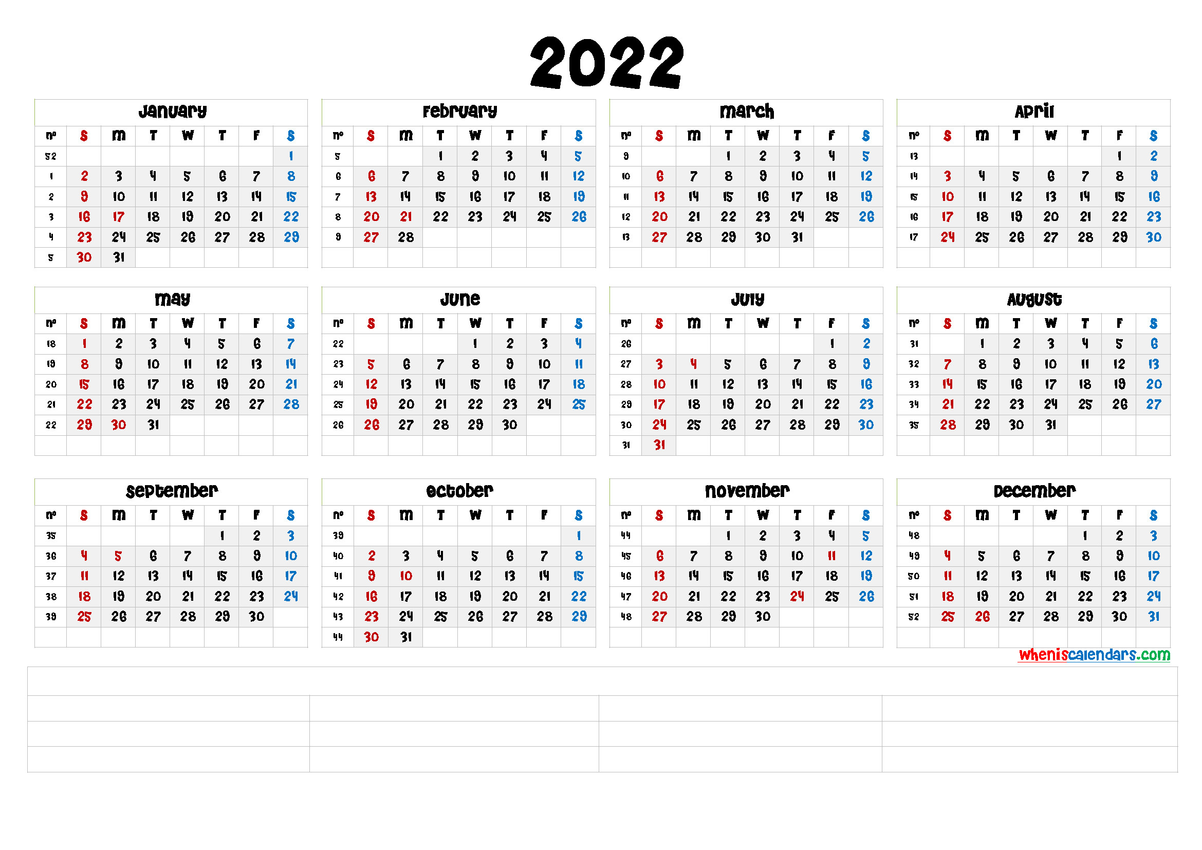 Printable Calendar 2022 / Free Printable 2022 Calendar By Month-Printable Monthly Calendar 2022 Uk