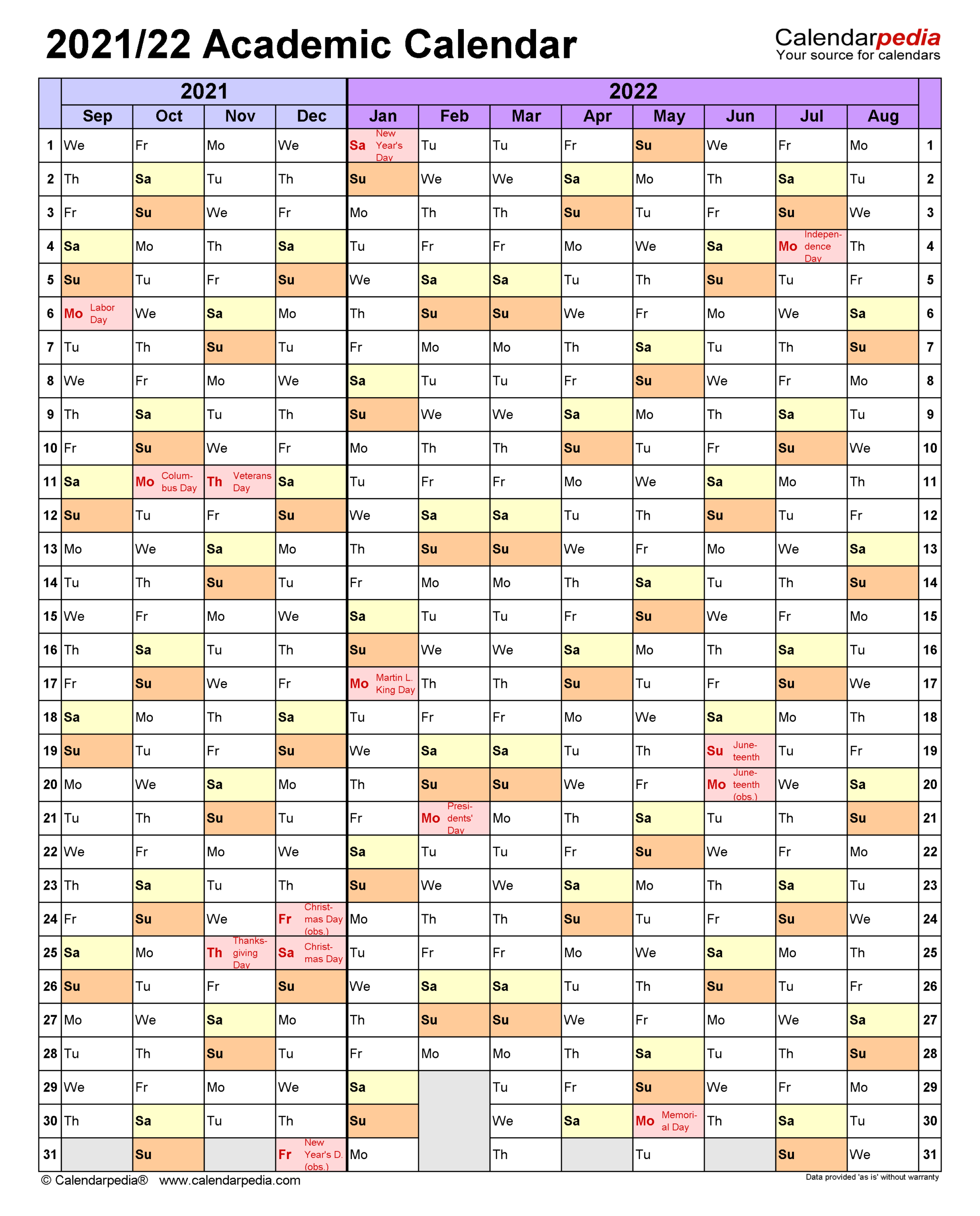 Sbcc Academic Calendar 2021 2022-2021 And 2022 Calendar Printable