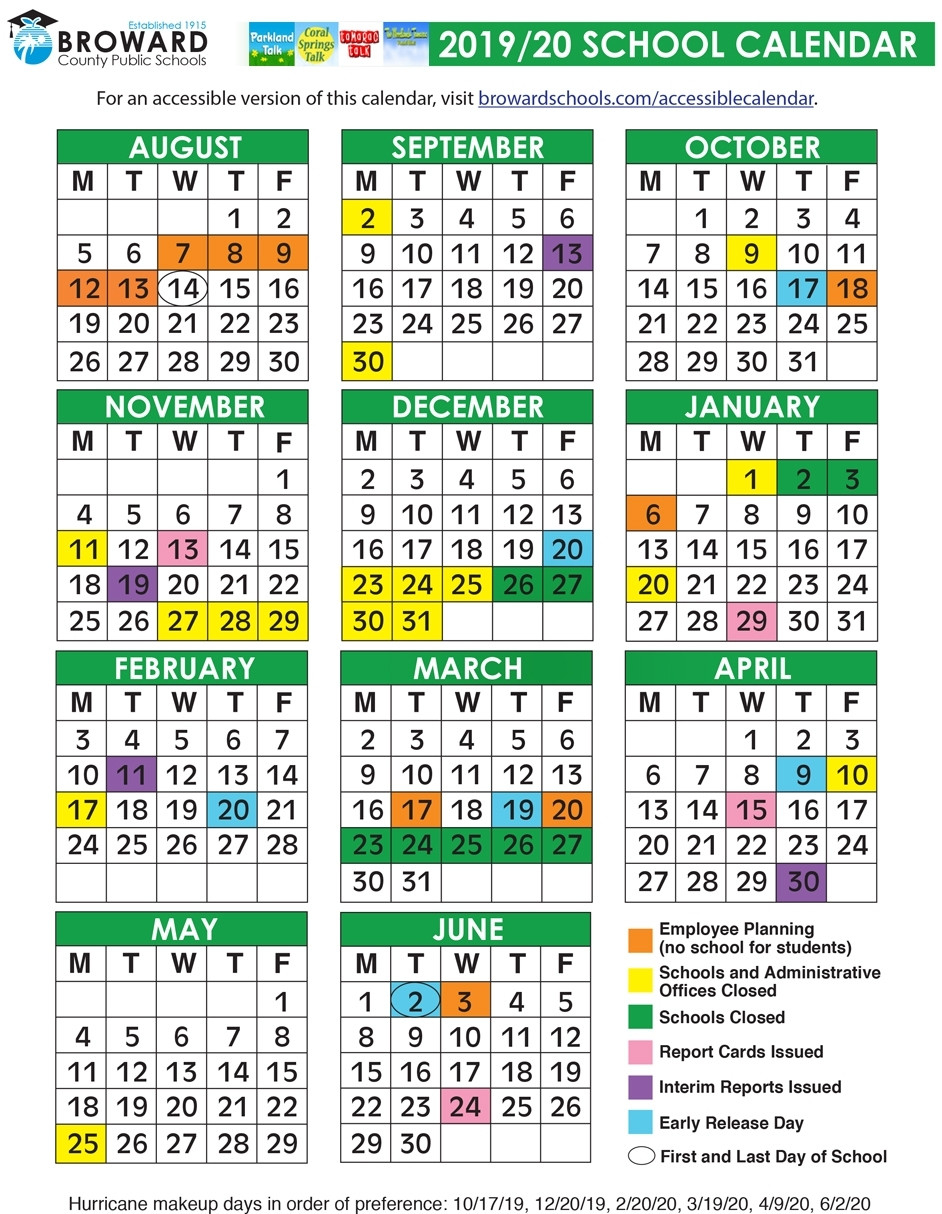 School Calendar 2020 20 Broward | Avnitasoni-School Calendar 2022 Miami Dade