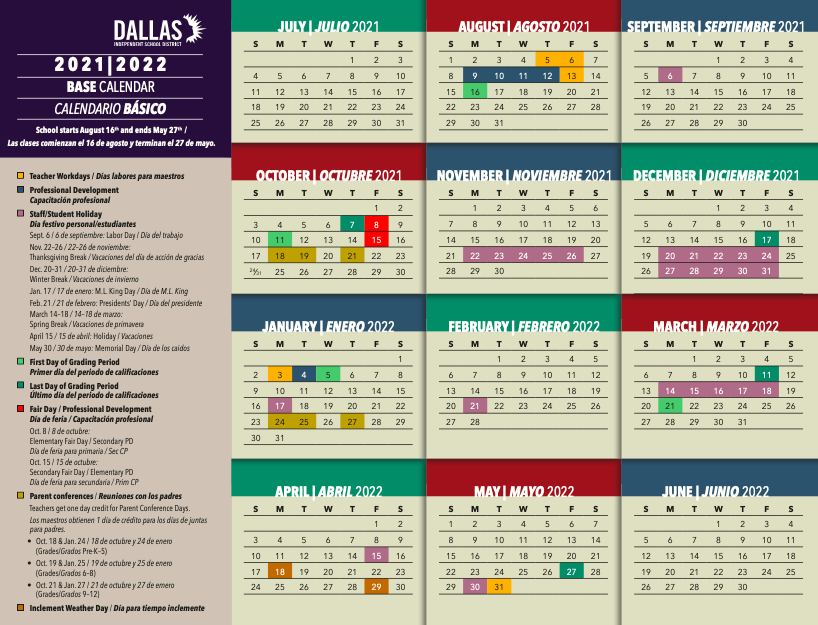 School Of Science And Engineering At Yvonne A. Ewell Townview Center-2021 And 2022 School Calendar Dallas Isd