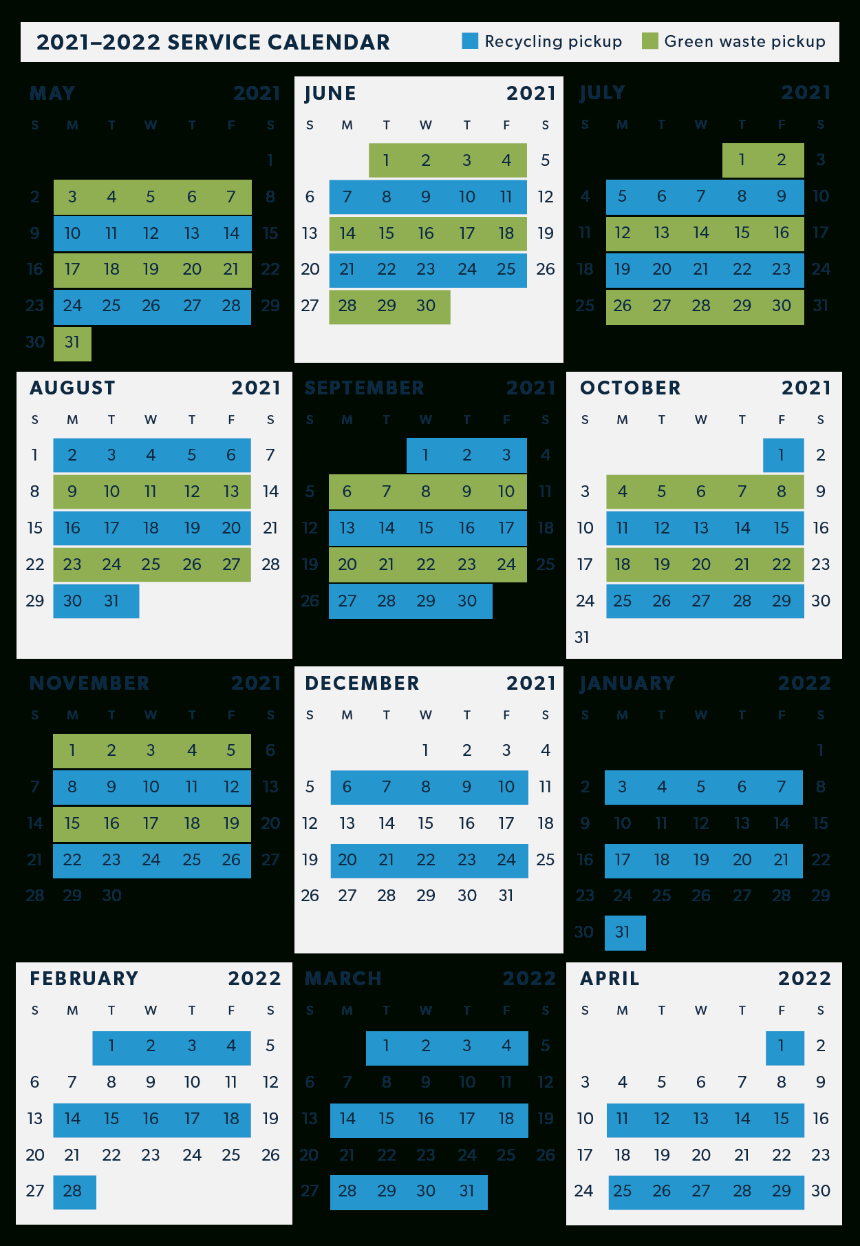 Sierra Vista Trash Calendar 2022 - September Calendar 2022-Next Year Holiday Calendar 2022