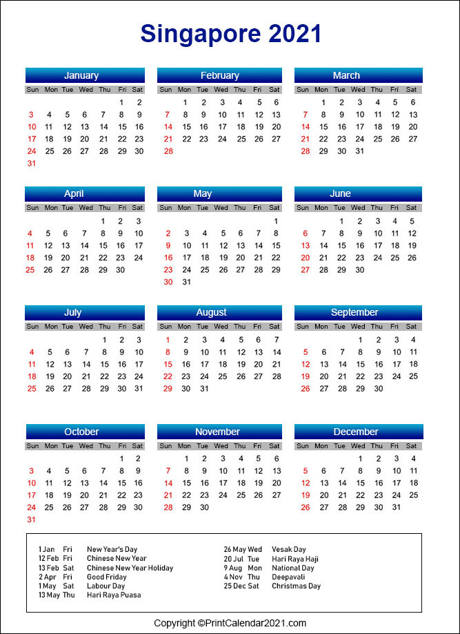 Singapore Public Holidays 2021 | Anexa Wild-Singapore Calendar 2022 With Public Holidays