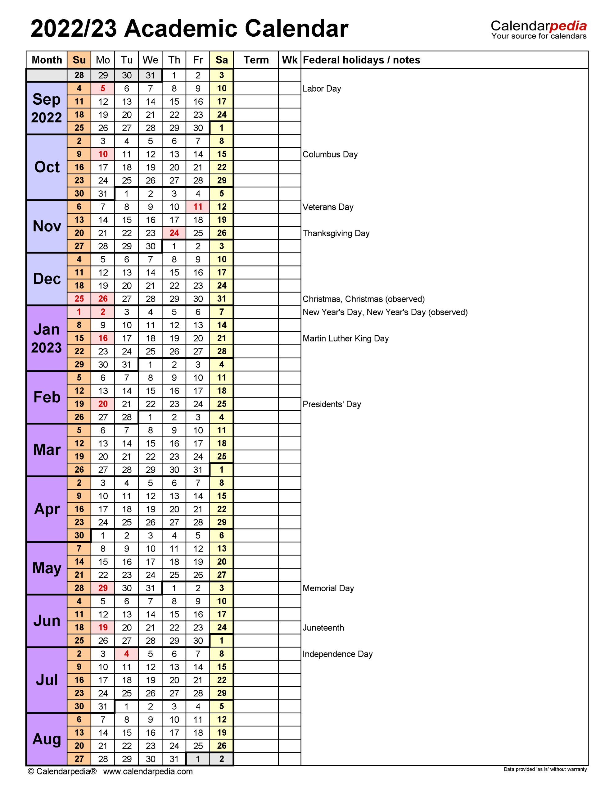 Nc State Academic Calendar 2022 Calendar Template Printable