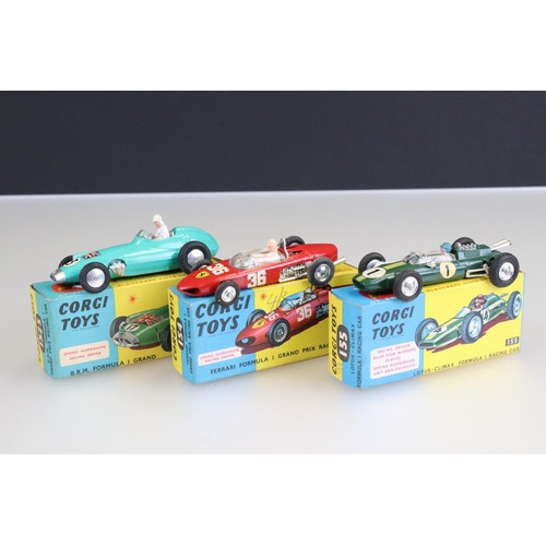 Three Boxed Corgi Diecast Racing Cars To Include 152S Brm F1 Grand Prix-F1 Grand Prix Calendar 2022