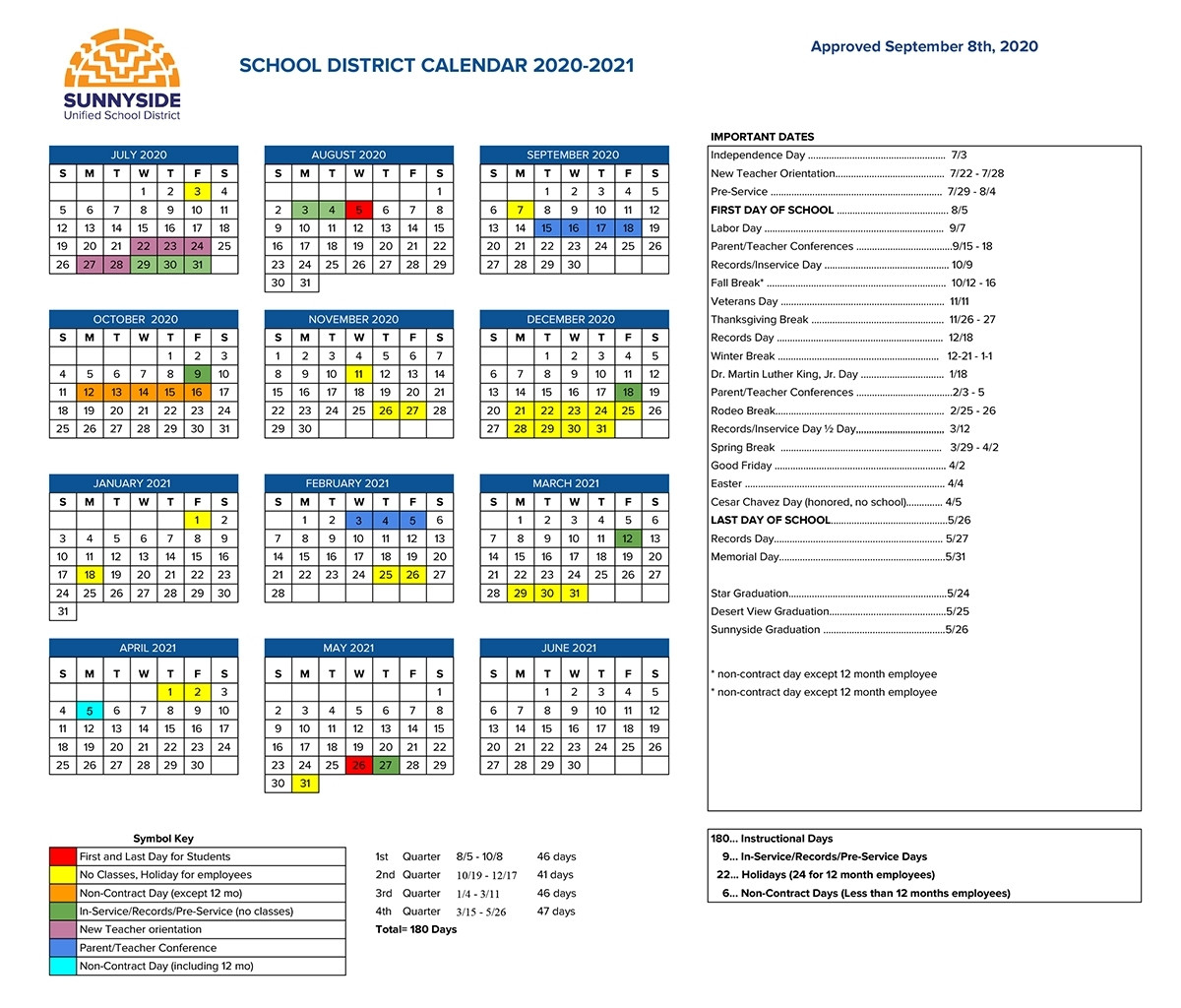 Tusd Calendar 20222023 Customize and Print