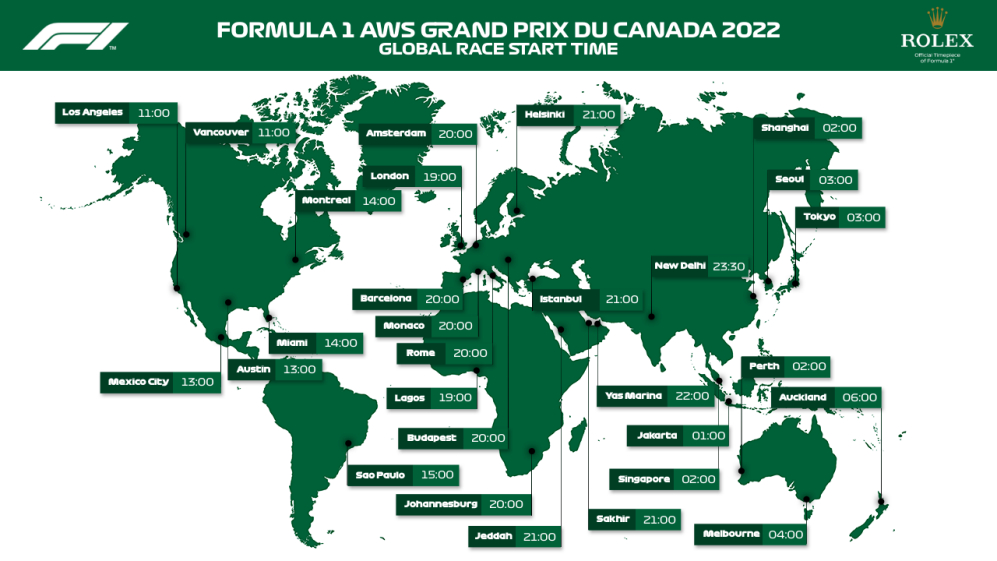 What Time Is The 2022 Canadian Grand Prix And How Can I Watch It-F1 Grand Prix Calendar 2022