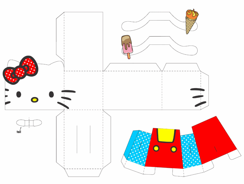 Printable Sanrio Paper Crafts